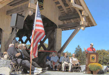 Erwin Park Covered Bridge dedication.